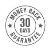 Money back 30 days guarantee badge.